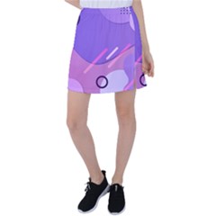 Colorful Labstract Wallpaper Theme Tennis Skirt by Apen