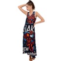 Make devil discovery  V-Neck Chiffon Maxi Dress View1