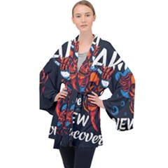 Dont Fear Long Sleeve Velvet Kimono  by Saikumar