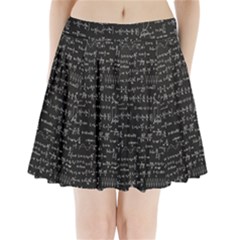 Math Equations Formulas Pattern Pleated Mini Skirt by Ravend