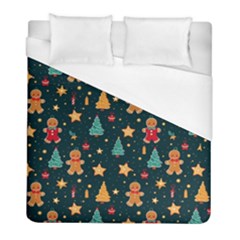 Winter Xmas Christmas Holiday Duvet Cover (full/ Double Size) by Ravend