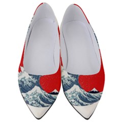 The Great Wave Of Kaiju Women s Low Heels by Cendanart