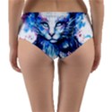 Cat Reversible Mid-Waist Bikini Bottoms View2