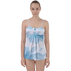 Blue-flower Babydoll Tankini Set by saad11