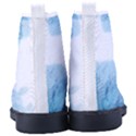 Blue-flower Men s High-Top Canvas Sneakers View4