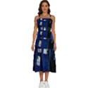 Stuck Tardis Beach Doctor Who Police Box Sci-fi Sleeveless Shoulder Straps Boho Dress View1