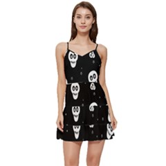 Skull Pattern Short Frill Dress by Ket1n9