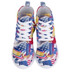 United States Of America Usa  Images Independence Day Women s Lightweight High Top Sneakers by Ket1n9
