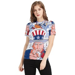 Independence Day United States Of America Women s Short Sleeve Rash Guard by Ket1n9