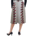 Baseball Classic Velour Midi Skirt  View2