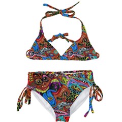 Art Color Dark Detail Monsters Psychedelic Kids  Classic Bikini Set by Ket1n9