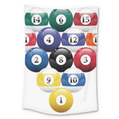 Racked Billiard Pool Balls Large Tapestry by Ket1n9