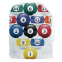 Racked Billiard Pool Balls Drawstring Pouch (3XL) View1