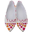 Be Yourself Pink Orange Dots Circular Women s Low Heels View1