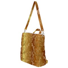 Golden Pattern Vintage Gradient Vector Crossbody Backpack by Ket1n9