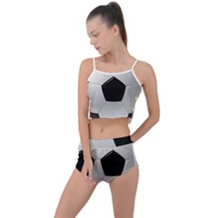 Soccer Ball Summer Cropped Co-ord Set by Ket1n9