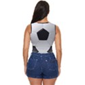 Soccer Ball Women s Sleeveless Wrap Top View4