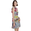 Graffiti Mural Street Art Painting Cocktail Party Halter Sleeveless Dress With Pockets View3