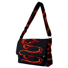 Dragon Full Print Messenger Bag (m) by Ket1n9