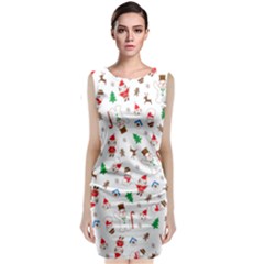 Christmas Classic Sleeveless Midi Dress by saad11