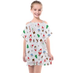 Christmas Kids  One Piece Chiffon Dress by saad11