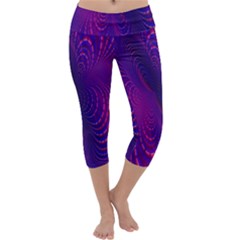 Abstract Fantastic Fractal Gradient Capri Yoga Leggings by Ket1n9