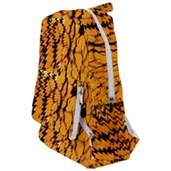 Yellow Chevron Zigzag Pattern Travelers  Backpack by Ket1n9