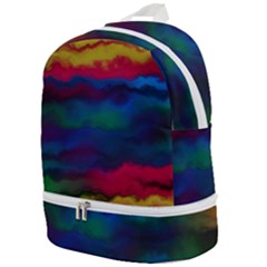 Watercolour Color Background Zip Bottom Backpack by Ket1n9