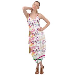 Butterfly Vector Art Layered Bottom Dress by Ket1n9