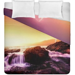 California Sea Ocean Pacific Duvet Cover Double Side (king Size) by Ket1n9