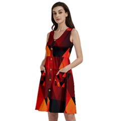 Abstract Triangle Wallpaper Sleeveless Dress With Pocket by Ket1n9