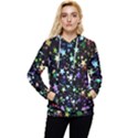 Christmas Star Gloss Lights Light Women s Lightweight Drawstring Hoodie View1