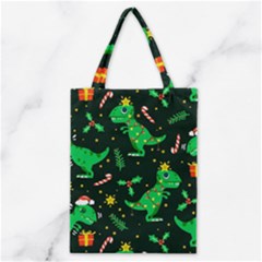 Christmas Funny Pattern Dinosaurs Classic Tote Bag by Ket1n9