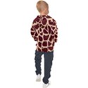 Animal Print Girraf Patterns Kids  Hooded Pullover View2