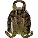 Peacock Feathers Wheel Plumage Travel Backpack View2