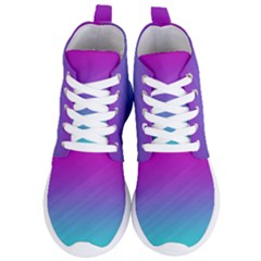 Background Pink Blue Gradient Women s Lightweight High Top Sneakers by Ket1n9