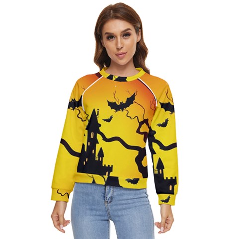 Halloween Night Terrors Women s Long Sleeve Raglan T-shirt by Ket1n9