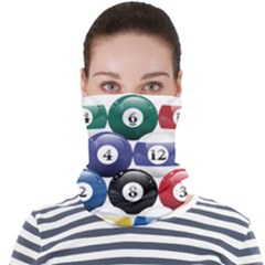 Racked Billiard Pool Balls Face Seamless Bandana (adult) by Ket1n9