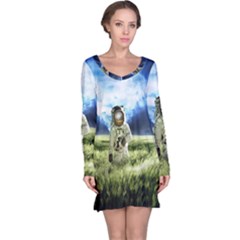 Astronaut Long Sleeve Nightdress by Ket1n9