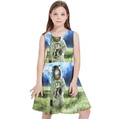 Astronaut Kids  Skater Dress by Ket1n9