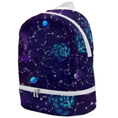 Realistic Night Sky Poster With Constellations Zip Bottom Backpack by Ket1n9