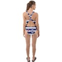 Seamless Marine Pattern Cut-Out Back One Piece Swimsuit View2