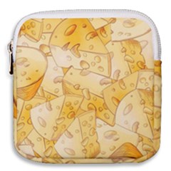 Cheese Slices Seamless Pattern Cartoon Style Mini Square Pouch by Ket1n9