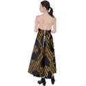 Metallic Snake Skin Pattern Tie Back Maxi Dress View2