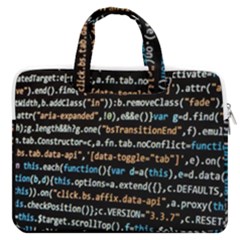 Close Up Code Coding Computer Macbook Pro 13  Double Pocket Laptop Bag by Hannah976