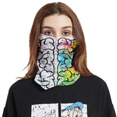 Brain Mind Psychology Idea Drawing Face Covering Bandana (two Sides) by Ndabl3x