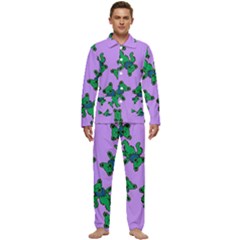 Grateful Dead Bears Men s Long Sleeve Velvet Pocket Pajamas Set by Cendanart