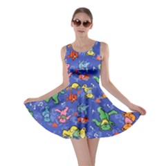 Grateful Dead Bears Pattern Skater Dress by Cendanart