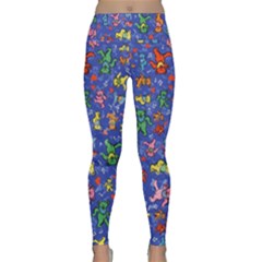 Grateful Dead Bears Pattern Lightweight Velour Classic Yoga Leggings by Cendanart