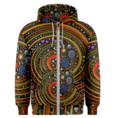 Swirl Vortex Emoji Cyclone Motion Art Men s Zipper Hoodie by Paksenen